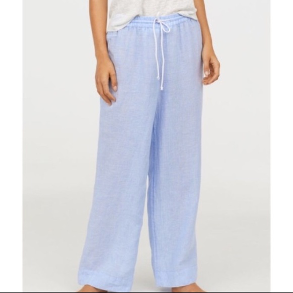 light blue pajama pants